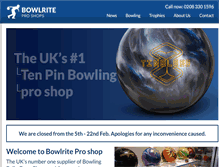 Tablet Screenshot of bowlrite.com